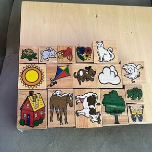 “LOT of various farm animal stamps”